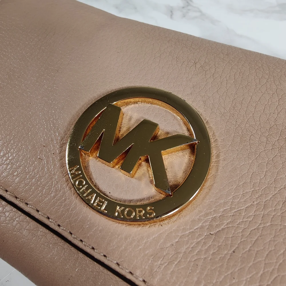 Michael Kors Fulton Wallet Tan Leather